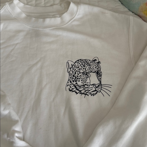 Tops - Sweatshirt with leopard